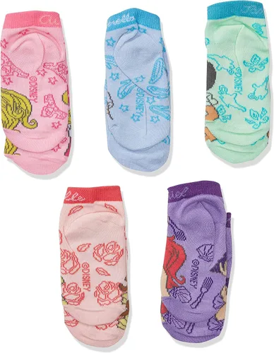 Miniatura 3 de Disney Paquete de 5 calcetines cortos de princesa para niñas