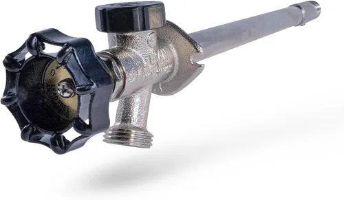 Miniatura 12 de Midline Valve Llave de sillín antiescarcha de 6 pulgadas con rompedor de vacío integral, latón cromado, sin plomo, entrada MIP/sudor de 1/2 pulgada