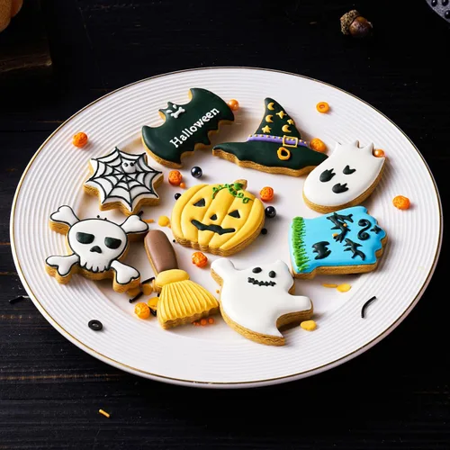Miniatura 2 de ETERSION Cortadores de galletas de Halloween 9 piezas de 2 a 3 pulgadas Halloween Cookie Cutters 9 Different Shapes 2-3 Inches
