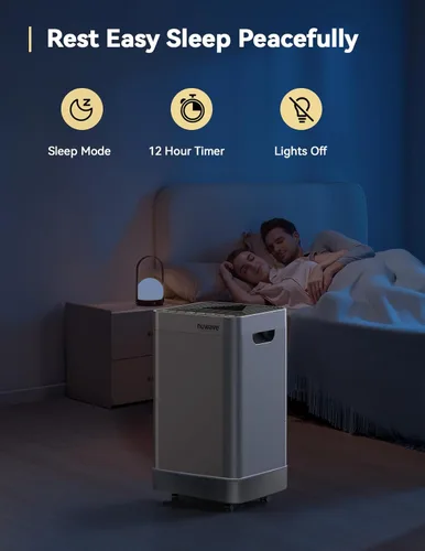 Miniatura 9 de Nuwave Oxypure - Purificadores de aire ultra limpios para habitaciones extra grandes, oficina, sistema de filtración de 5 etapas con 4 filtros
