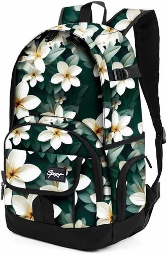 Miniatura 24 de Mochila escolar estilo Rickyh, mochila de viaje para hombres y mujeres, mochila ligera con compartimento para portátil, Tamaño único