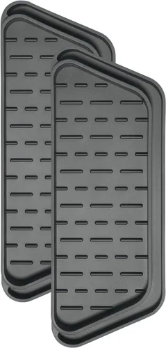 Bandeja de goteo antideslizante y recortável para dispensador de agua de refrigerador Crystala Filters, bandeja de goteo para dispensador de agua de