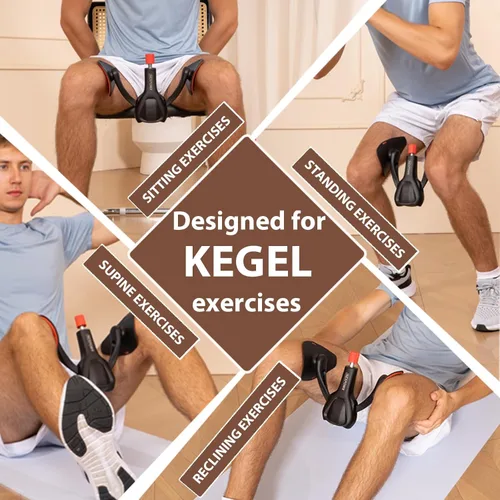 Miniatura 2 de Entrenador de suelo pélvico, equipo de ejercicio Kegel para hombres y mujeres, ejercitador de muslos y piernas para fuerza central, dispositivo