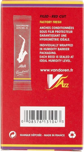 Miniatura 4 de Vandoren SR263R Saxo Alto Java Red Cañas Strength 3 con Vandoren SR213 Saxo Alto Cañas Tradicionales Strength 3