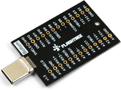 Miniatura 3 de USB Tipo-C Breakout Board Conector Macho 24 Pines Full Pins Salida Chapado En Oro PCB USB C Puerto Reemplazo