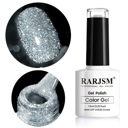 Miniatura 9 de RARJSM - Esmalte de uñas de gel con purpurina, de color verde oliva, brillante y brillante, para manicura DIY y salón de uñas, requiere secado