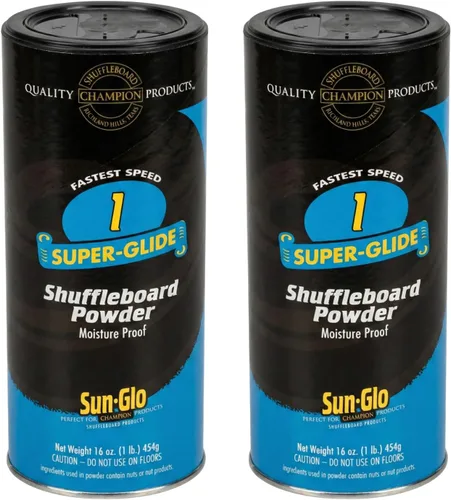 Sun-Glo Speed #1 Super Glide - Polvo de tejo de tejo – Cera más rápida para mesas largas y profesionales – Arena para tejo de cuentas de silicona –