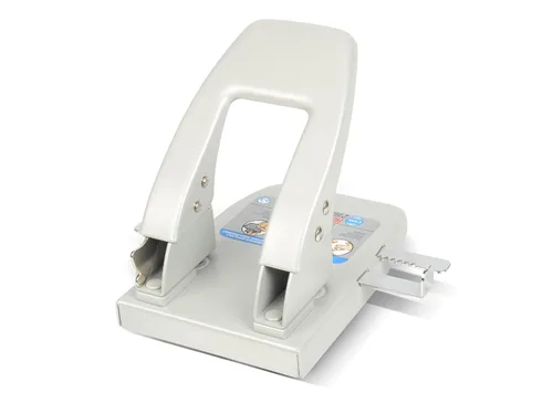 Carl CARL 62040 - Perforadora de dos agujeros hc-240 de capacidad para 40 hojas, diámetro 9/32, agujeros, plateado, metálico