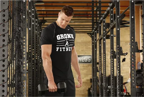 Miniatura 3 de Gronk Fitness Pares de mancuernas hexagonales de goma, 5 libras a 70 libras, equipo de entrenamiento para hombres y mujeres, hierro fundido