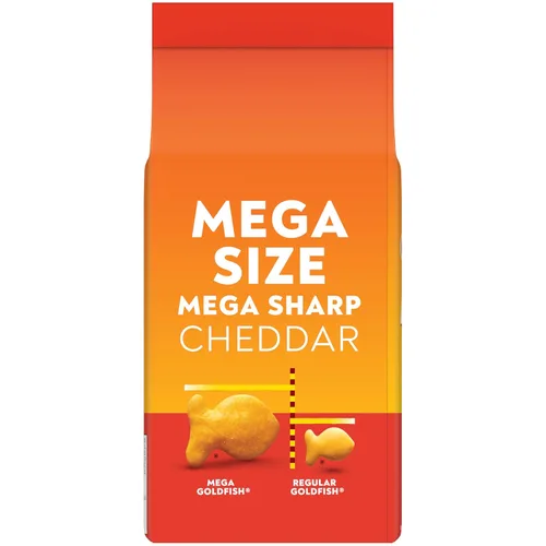Miniatura 7 de Goldfish Mega Bites Galletas de Queso Cheddar Fuerte, Bolsa de 5.9 Oz