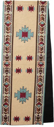 Kinara Carrizo Camino de mesa – Diseño nativo americano del suroeste – Patrón hermoso y único – Tejido fino de 12.25 x 72 pulgadas.