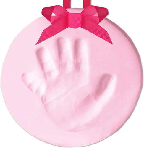 Miniatura 18 de Kit de adorno de huellas de bebé Pearhead Babyprints, kit de impresión de mano o huella de bebé fácil sin hornear, regalo de Navidad para bebé