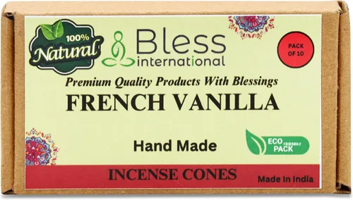 Miniatura 68 de Bless International Conos de incienso 100% naturales de lavanda hechos a mano, sumergidos a mano, libres de químicos orgánicos para purificación