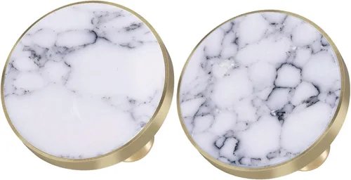 Miniatura 7 de Rockcloud Perillas redondas de piedra de malaquita para cajón, manijas de tocador, puerta de armario, pomo de cocina con tornillos, muebles