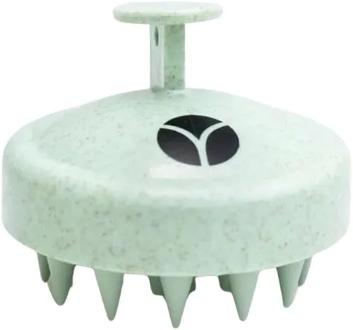 Yobee Masajeador de cuero cabelludo - Masajeador de cabeza suave con cerdas de silicona suaves - para eliminar la caspa y la acumulación y promover