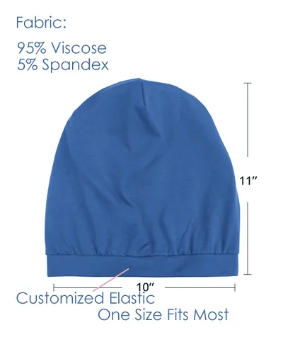 Miniatura 163 de Alnorm - Gorro con forro de satén y suave banda elástica para hombres y mujeres, talla única Se ajusta a la mayoría