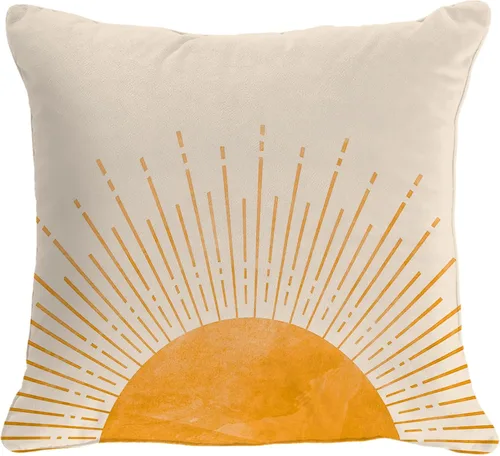 Miniatura 8 de OGILRE Funda de Almohada Suave Bohemia Negra con Rayos de Sol Amanecer Sunshine Atardecer Abstracto Moderno Decoraciones para Hogar Dormitorio