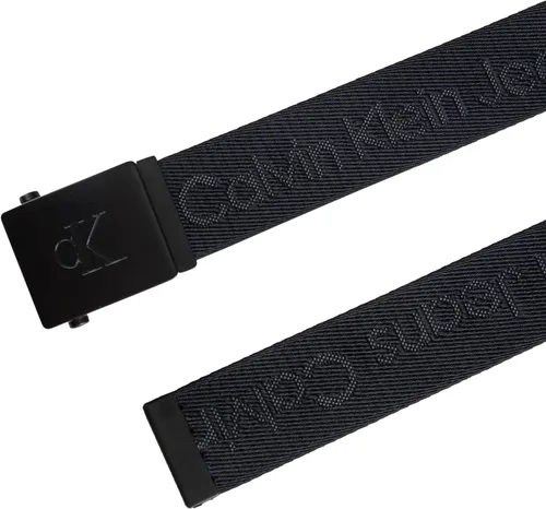 Miniatura 4 de Calvin Klein de los hombres ajustable Firma algodón belt-white