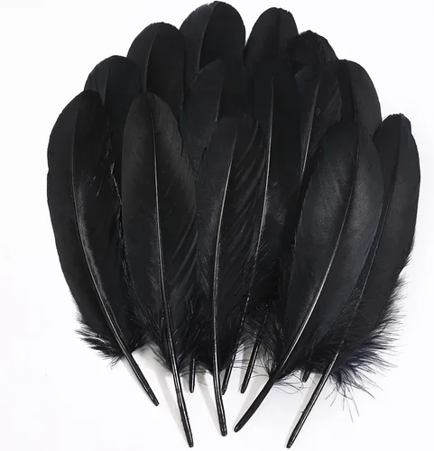 Miniatura 34 de 50 piezas de plumas de ganso naturales de 5 estilos, accesorios de ropa, paquete de estilos arcoíris, decoración de Pascua, Navidad, ropa