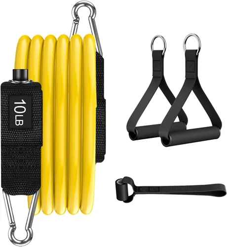 Miniatura 9 de VEICK Bandas de resistencia, una sola banda de ejercicio, bandas de entrenamiento de resistencia para entrenamientos en casa, fitness, pilates