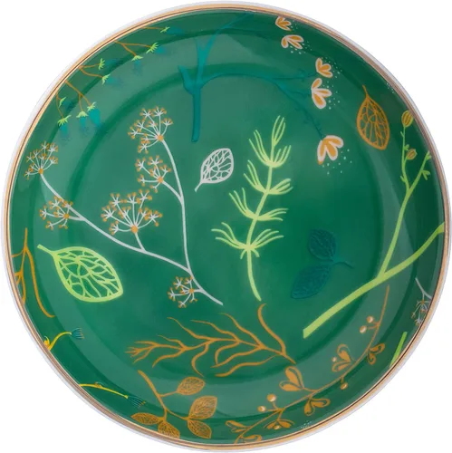 Goporcelain Bandeja de Joyería para Anillos, Plato de Cerámica Boho Decorativo, Organizador de Baratija para Anillos, Pendientes, Collares, Pulsera,