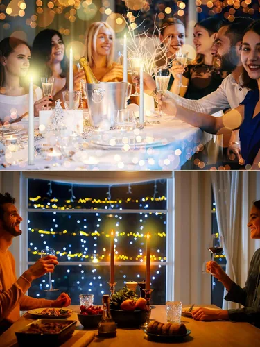 Miniatura 5 de Treela 24 Velas Cónicas Sin Llama Operadas por Batería a Granel Velas Falsas de 11 Pulgadas Luz LED Candelabros Parpadeantes Cónicos para Decoración