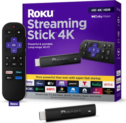 Miniatura 13 de Roku Streaming Stick Plus 2025 - Dispositivo de transmisión Roku 4K y HDR para TV con control remoto por voz - TV gratis y en vivo