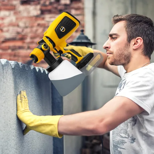 Miniatura 6 de Pulverizador de pintura inalámbrico para batería Dewalt de 20 V MAX, pistola de pintura en aerosol HVLP con motor sin escobillas y 4 boquillas