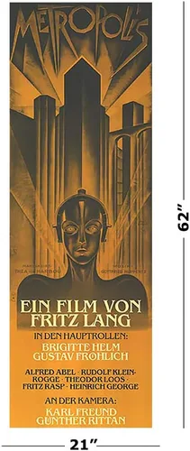Miniatura 2 de POSTER STOP ONLINE Metropolis - Póster de película para puerta (tamaño 21 x 62 pulgadas)