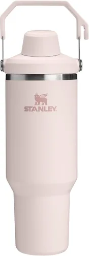 Miniatura 4 de Stanley IceFlow 2.0 - Vaso de flujo rápido con asa, 30 onzas, tapa de boquilla angular con rosca, botella de agua a prueba de fugas, acero Frost