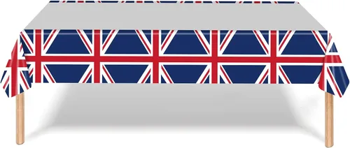 Miniatura 9 de Union Jack Banderines de papel de 8.2 ft/8.2 pies de largo con 10 banderas triangulares banderines británicos decoración de fiesta británico Reino