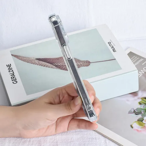 Miniatura 4 de Compatible con el teléfono 13 Pro - Funda magnética mate translúcida, de lujo, a prueba de golpes, magnética y con bonito patrón de flores, carcasa