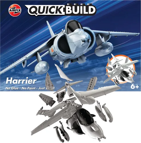 Miniatura 18 de Airfix Quickbuild Messerschmitt 109 - Kit de construcción de modelo de plástico de avión en ladrillo J6001