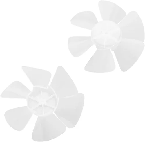 Miniatura 13 de Hoja de ventilador silenciosa de plástico universal con cubierta de tuerca de repuesto para ventilador de pie ventilador de mesa gris #3 10 pulgadas