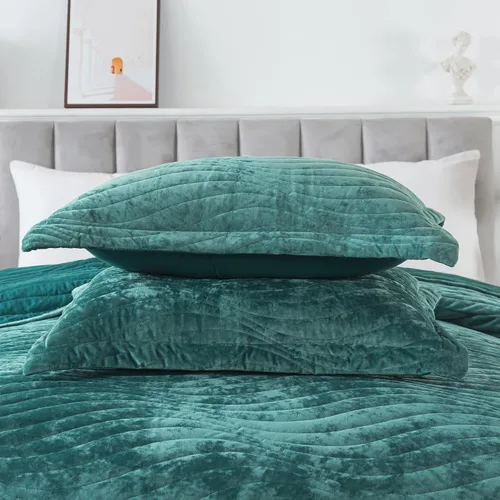 Miniatura 147 de HoneiLife - Juego de colcha de tamaño Queen, juego de ropa de cama de pana bordada de 3 piezas, colcha de lujo, ligera, cálida, para todas las Pana
