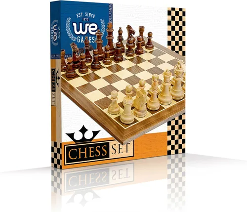 Miniatura 5 de Juego de ajedrez tradicional de madera Staunton - Tablero de ajedrez de madera de 15 pulgadas con 3.75 pulgadas King
