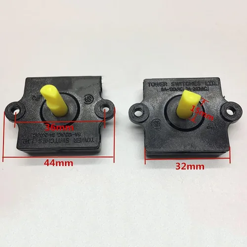 Miniatura 2 de 2 unids/set reemplazo de tres marchas cuadrado interruptor giratorio interruptor de cambio para ventilador eléctrico licuadora exprimidor kit