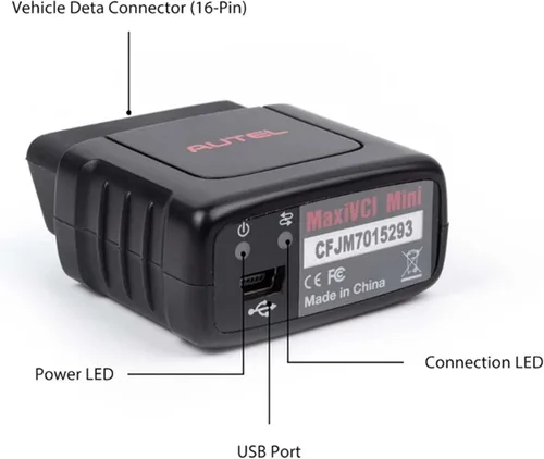 Miniatura 6 de Autel MaxiVCI VCI Mini OBD2 Escáner Bluetooth Interfaz de Comunicación Universal Equipo de Funciones de Diagnóstico OEM Funciona con Autel Escáner