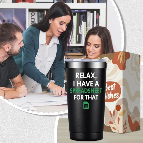 Miniatura 6 de Fufandi Regalos para Jefes para Hombres, Regalo de Contador - Regalo del Día del Jefe Navidad Cumpleaños para Jefes Masculinos, Gerente, Él - Vaso