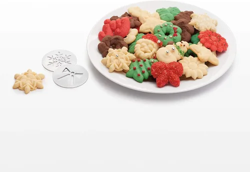 Miniatura 5 de OXO Good Grips - Juego de discos navideños para galletas, Metálico