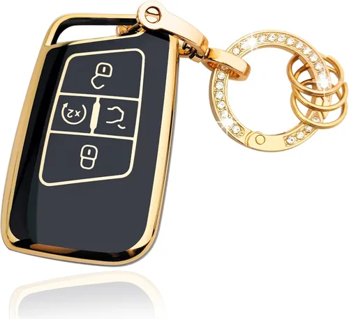 Miniatura 13 de OLLEN Funda para llavero con llavero, compatible con Volkswagen VW Jetta Tiguan Passat Golf GTI Atlas Alltrack Arteon Taos, para control remoto