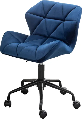 Miniatura 15 de Roundhill Furniture Eldon Diamond - Silla de oficina giratoria ajustable con diseño capitoné, color gris y azul