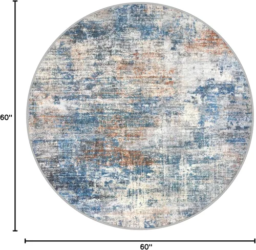 Miniatura 1119 de IOHOUZE Alfombra abstracta lavable de 3 x 12 pies para pasillos, antideslizante para cocina, camino de entrada de lana sintética para interiores