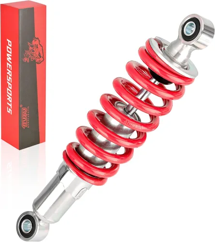 RUTU Amortiguador trasero de 10.25 pulgadas, 10.236 in, repuesto universal para moto de motocross SDG SSR Pitster Lifan 110cc 125cc 140cc 200cc Rojo