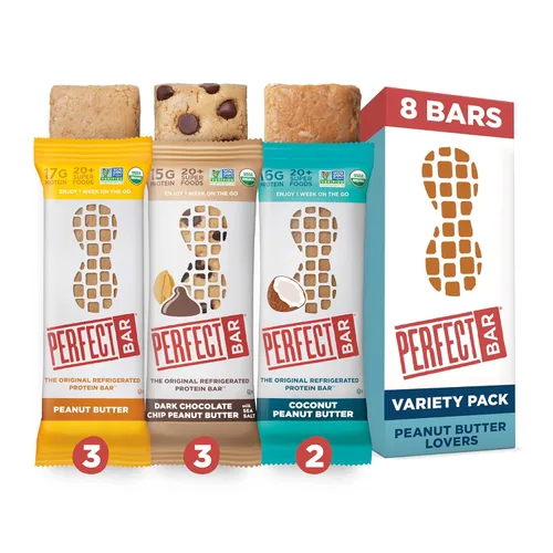 Miniatura 19 de Perfect Bar - Barra de proteínas con crujiente de frutas, frutos rojos mixtos y mantequilla de nueces, snack de proteínas, sin gluten, sin soya, sin
