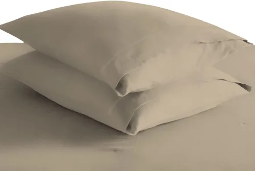 Miniatura 67 de Pizuna Juego de 2 fundas de almohada de 100 % algodón puro, tamaño estándar, color blanco, lujosas fundas de almohada de 400 hilos de satén