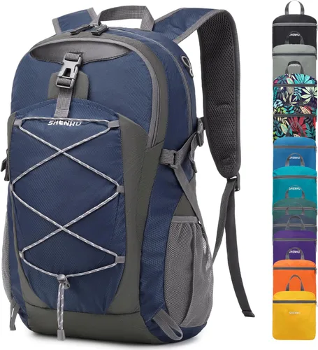 Miniatura 7 de Mochila de senderismo impermeable de 40 L, mochila deportiva al aire libre, mochila de campamento para hombres y mujeres