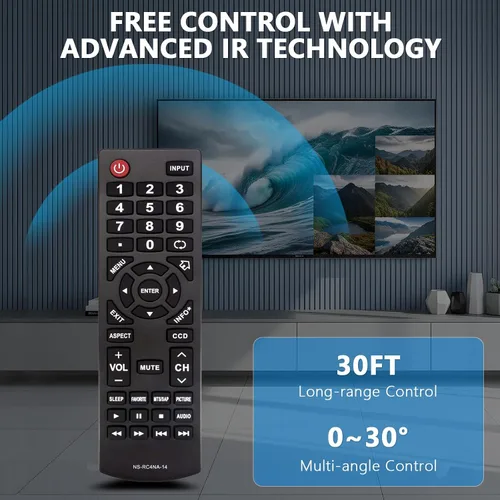 Miniatura 5 de Nuevo control remoto NS-RC4NA-14 RC4NA14 para Insignia TV NS-28ED200NA14 NS-50D400NA14 NS-19ED200NA14 55E4400A14 NS-58E4400A14 NS-24E400NA14 NS