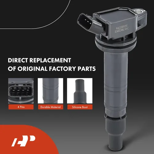 Miniatura 4 de A-Premium Juego de 6 paquetes de bobinas de encendido y bujías de iridio compatibles con Toyota 4Runner 2003-2009, Tundra 2005-2011, 4.0L