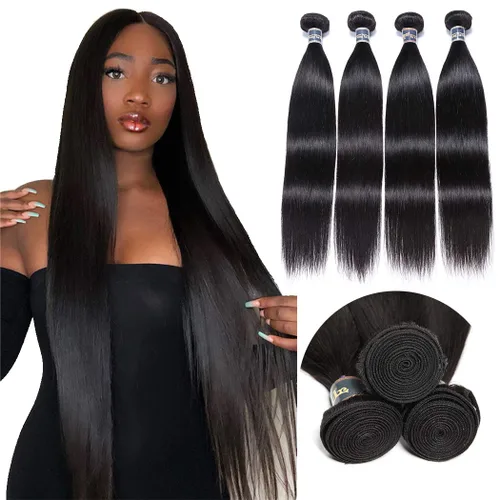 Miniatura 11 de Extensiones de cabello, liso, malasio, calidad 9A
